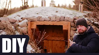 Built a Dream Underground Sauna Alone! All Construction Step by Step from Start to Finish. DIY