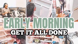 2020 EARLY MORNING GET IT ALL DONE | WINTER LAUNDRY ROUTINE | 2020 CLEANING AND LAUNDRY MOTIVATION