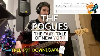 The Pogues - Fairytale of New York (Bass Cover) | Bass TAB Download