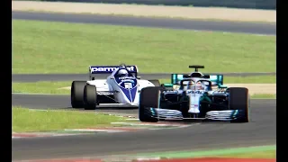 Mercedes F1 2019 vs Brabham F1 1982 - Mugello