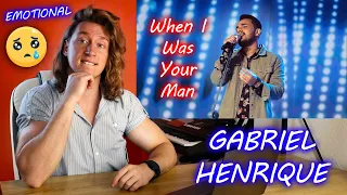 Gabriel Henrique - When I Was Your Man - Programa Raul gil - Shadow Brasil | Singer Reaction!