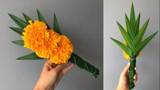 ดอกไม้ไหว้พระ แบบง่ายที่สุด 🌹🌹| MeeDee DIY
