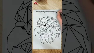 🦅 DIBUJOS Geométricos | ÁGUILA 📝