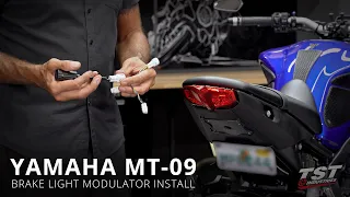 How to install a Brake Light Modulator on a 2021+ Yamaha MT-09 by TST Industries