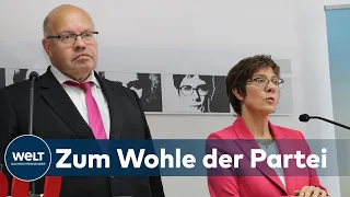 GENERATIONSWECHSEL IN DER CDU: AKK und Altmaier verzichten auf Bundestagsmandate