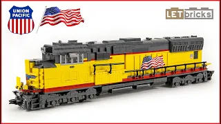 Letbricks 40666 EMD SD-70 Union Pacific  | Speed Build | 1763 pieces | Brick Builder 4K