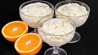 Orange mousse dessert in 5 minutes! My family loves this Unbaked Orange Mousse!