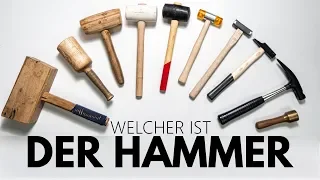 In der Werkstatt - unterschiedliche Hämmer zur Holzbearbeitung