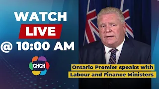 Doug Ford makes announcement with Ontario Labour and Finance Ministers in Vaughan