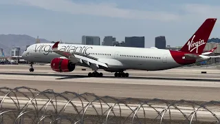 Virgin Atlantic Airbus A350-1041 lands at Las Vegas | G-VNVR