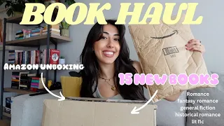 AMAZON BOOK UNBOXING HAUL📚💌📦 15 new books! [Book haul]