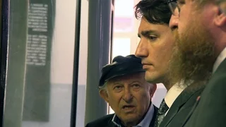 Justin Trudeau visits Auschwitz with Holocaust survivor