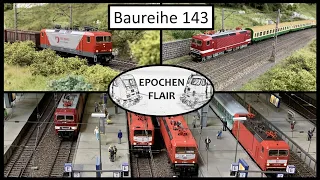 Modelleisenbahn H0: Die Baureihe 143  -  Einsätze und Impressionen