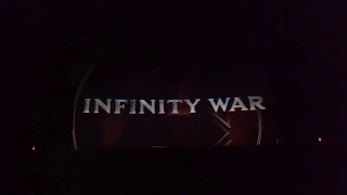 Infinity War (2018) audience reaction to title card