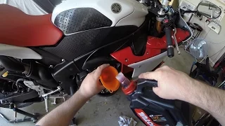 How to: 2009 Yamaha R1 Oil Change