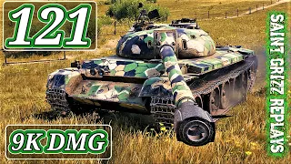 WoT 121 Gameplay ♦ 10 Frags 9k Dmg ♦ Medium Tank Review