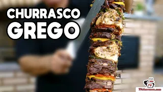 Como Fazer Churrasco Grego na Churrasqueira Tradicional - Tv Churrasco