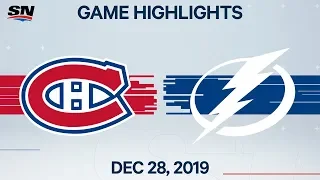 NHL Highlights | Canadiens vs. Lightning - Dec. 28, 2019