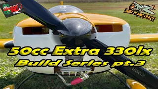 Seagull Models 50cc Extra 330lx from Gator-Rc, Build pt.3, Electronics, Cockpit, Canister Exhaust