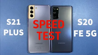 Samsung S21 Plus vs Samsung S20 FE 5G Speed Test