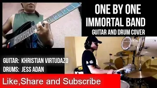 One by One -Immortal band Guitar and Drum cover