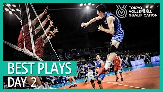 Best Volleyball Plays | Day 2 | Men's Volleyball Olympic Qualification Tournament 2019