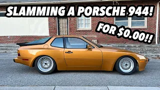 HOW TO LOWER A PORSCHE 944 FOR FREE!