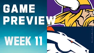 Minnesota Vikings vs. Denver Broncos | 2023 Week 11 Game Preview