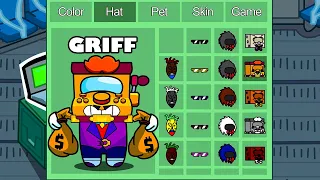 Griff in Among Us ◉ funny animation - 1000 iQ impostor
