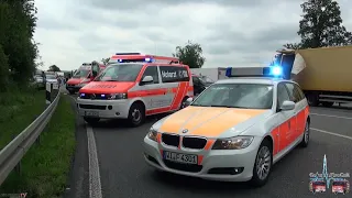 Tödlicher LKW-Unfall auf der A66 bei Wiesbaden-Biebrich
