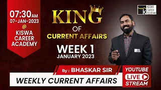 CURRENT AFFAIRS 2023 | Weekly Current Affairs |Talati | junior Clerk |By. Rajesh Bhaskar sir