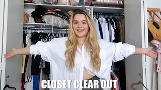 CLOSET CLEAROUT 2021: declutter and organize before my move