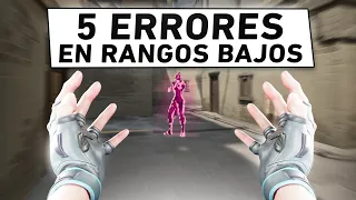 5 ERRORES COMÚNES en RANGOS BAJOS en VALORANT