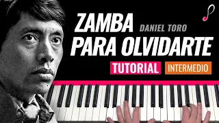 Como tocar "Zamba para olvidarte"(Daniel Toro) - Piano tutorial y partitura