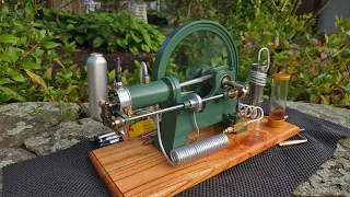 Side Shaft Horizontal Mill Gas Engine Model from Stirlingkit - Vintage style 4 Cycle w Overhead Cam