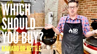 Which BBQ to Buy?  Kamado Joe vs Weber Kettle head to head!  Kamado Joe Jr. vs. Weber Master-Touch