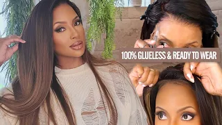 TOP TIER! MOST REALISTIC GLUELESS WIG INSTALL | ZERO ADHESIVE & NO SKILLS NEEDED| HAIRVIVI
