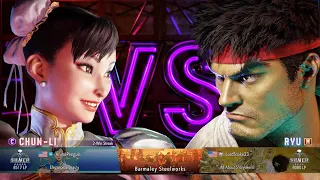Street Fighter 6 Road to gold: classic Chun-Li vs classic Ryu ranked!