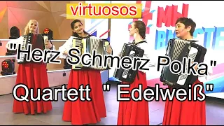 Квартет аккордеонисток "Эдельвейс" "Herz Schmerz Polka"  /"Edelweiss" Quartet  Новосибирск