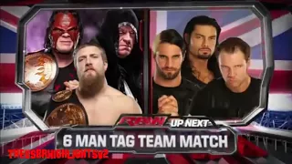 The Shield versus Daniel Bryan Kane and Undertaker Monday night RAW