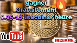 Litecoin:gagner 0.05- 1$ Litecoin/heure gratuitement (Retrait sur binance etc)