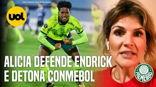 ENDRICK COMEMORA GOL COM GESTO DE KONG, E ALICIA DEFENDE: "CONMEBOL DEVIA IR ATRÁS DE RACISTA"