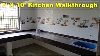 7 X 10 feet Kitchen Walkthrough