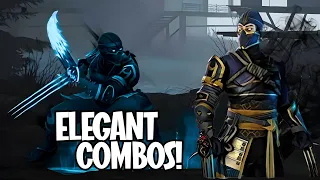 Lynx's All ELEGANT COMBOS In ONE FRAME!! | Shadow Fight 4 Arena