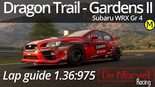 🔥 Gran Turismo Sport LAP GUIDE // Dragon Trail - Gardens II // Daily race B // Subaru WRX Gr.4