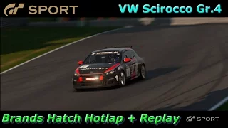 GT Sport Beta | VW Scirocco Gr.4 @ Brands Hatch Hotlap + Replay