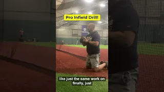 PRO INFIELD DRILL: This is the drill ALL pro infielders did growing up! #shorts #shortsfeed
