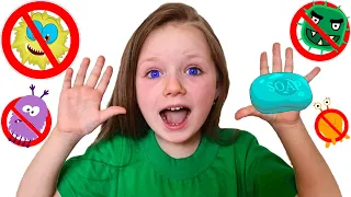 Wash Your Hands and #StayHome Challenge | Children Song with Emily Family Show
