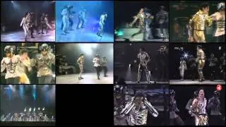 Michael Jackson - TDCAU, In The Closet Live - split screen - 12 concerts HD 720p