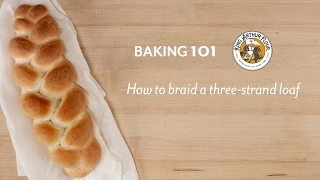 How to braid a three strand loaf